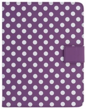 Image of Universal 910" Polka Dot PVC Tablet Case Purple