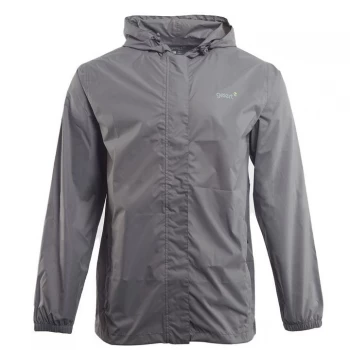 Image of Gelert Packaway Mens Waterproof Jacket - Mid Grey