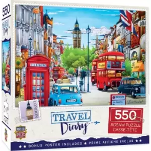 Image of Masterpieces Puzzle Travel Diary London Puzzle 550 Piece Jigsaw Puzzle