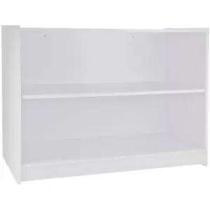 Image of Retail Shop Counter Till Block Product Showcase Display Storage - Brilliant White