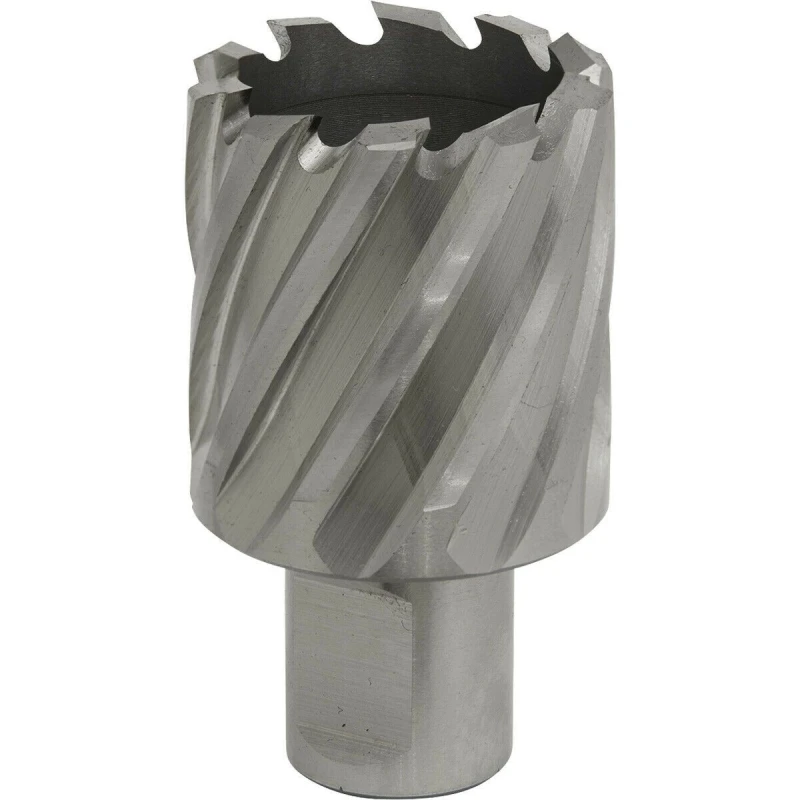Image of Loops 34mm x 25mm Depth Rotabor Cutter - M2 Steel Annular Metal Core Drill 19mm Shank Metallics