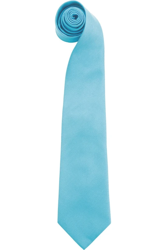 Image of Premier Premier Men “ColoursPlain Fashion Business Tie in Turquoise Turquoise One Size Male 5055805451705
