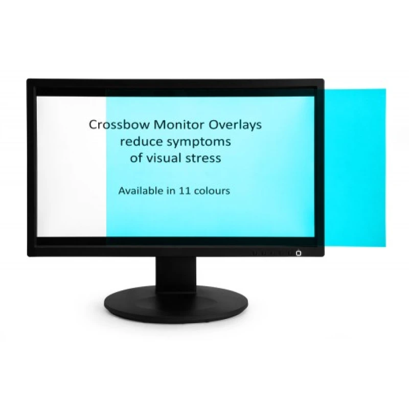 Image of Crossbow Education Monitor Overlay Aqua- 24 Widescreen (299 x 529 mm).