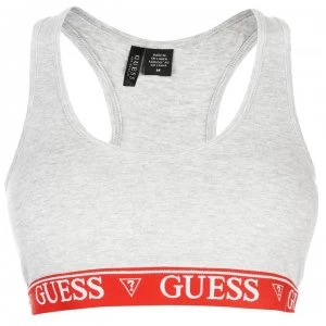 Image of Guess Logo Bralette - Grey