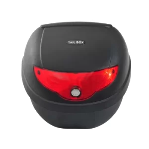 Image of HOMCOM 24 L Motorcycle Luggage Case W/Reflectors-Black/Red