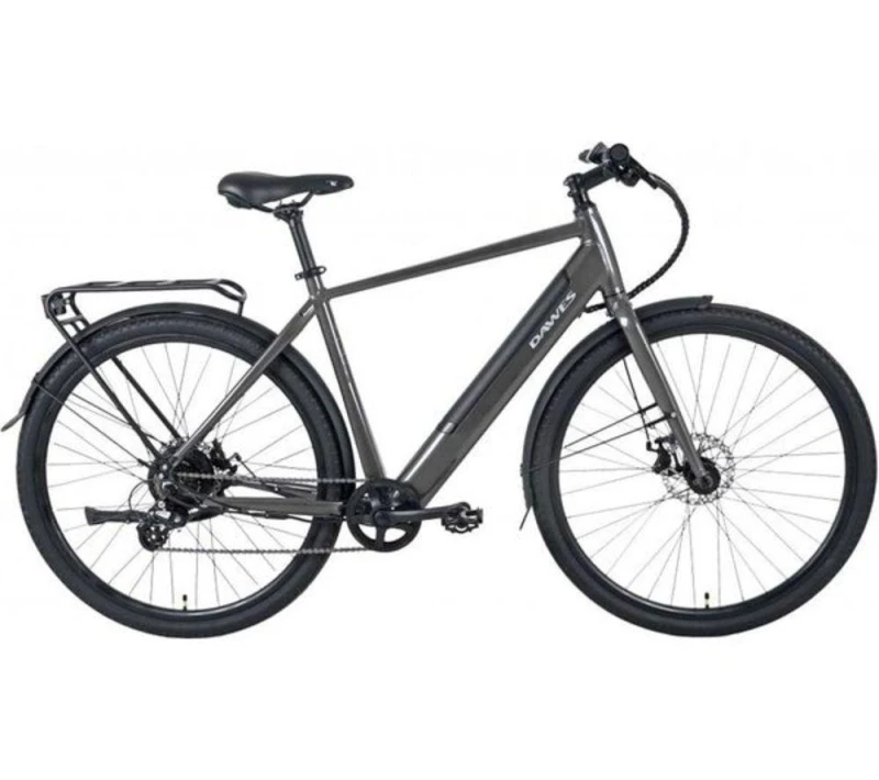 Image of Dawes Dawes Scenic Crossbar Electric Hybrid Bike Electric Hybrid Bikes Medium Grey 70797002390