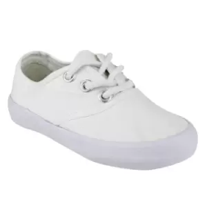 Image of Mirak GB Unisex Childrens Plimsolls / Boys/Girls Gym Shoes (4 UK) (WHITE)