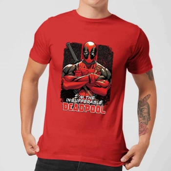 Image of Marvel Deadpool Crossed Arms T-Shirt - Red - M