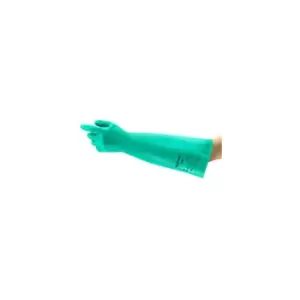 Image of Alphatec solvex 37-185 gauntlet size small (07) - Green - Green - Ansell