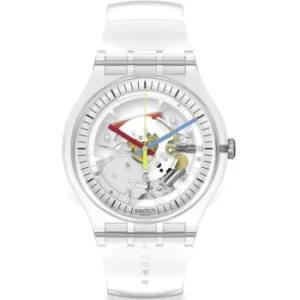 Image of Unisex Swatch Clearly New Gent Clear Watch