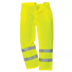 Image of Yoko Unisex Work Hi-Vis Trousers (36/L UK) (Yellow)