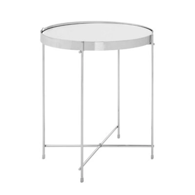 Image of Premier Housewares Allure Mirror Low Side Table Grey