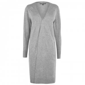 Image of Biba Logo Embroidered Cardigan - Grey