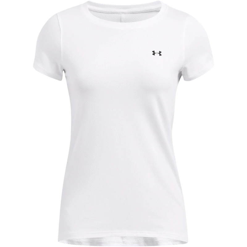 Image of Under Armour HeatGear Short Sleeve Tee Womens White female 8 (XS)