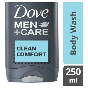 Image of Dove Men+Care Clean Comfort Body and Face Wash 250ml
