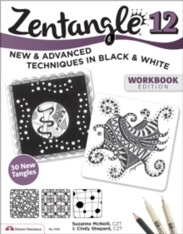 Image of Zentangle 12, Workbook Edition : New and Advanced Techniques in Black and White Paperback / softback