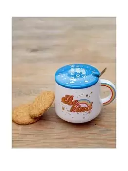 Image of Personalised Rainbow Mug - Be Kind, One Colour, Women