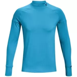 Image of Under Armour OutRun The Cold Long Sleeve T-Shirt Mens - Blue
