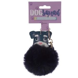 Image of Dog Squad Schnauzer Pom Pom Keyring