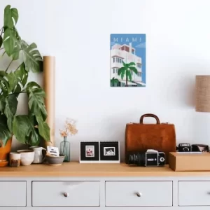 Image of Miami Multicolor Decorative Metal Wall Accessory