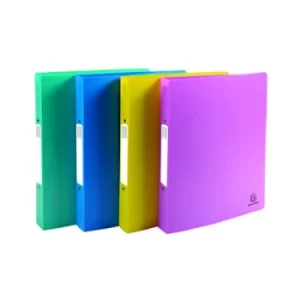 Image of Exacompta Forever Young Ring Binder 2 D-Ring 30mm A4 Assorted (Pack of 4) 54790E