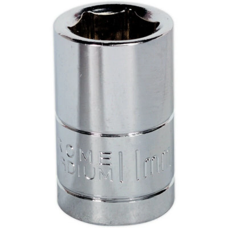 Image of Loops 11mm Chrome Plated Drive Socket - 3/8" Square Drive - High Grade Carbon Steel Metallics