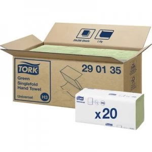 Image of TORK 290135 Zickzack Universal Paper towels (L x W) 23cm x 24.8cm Green 20 x200 sheets/pack 4000 pc(s)