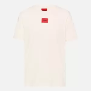 Image of HUGO Mens Diragolino T-Shirt - Natural - M