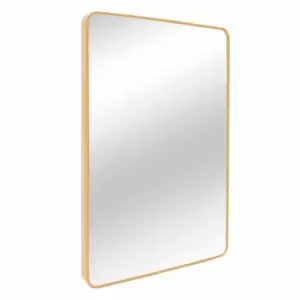 Image of Nielsen Rienza Metal Square Wall Mirror, Gold, 60cm