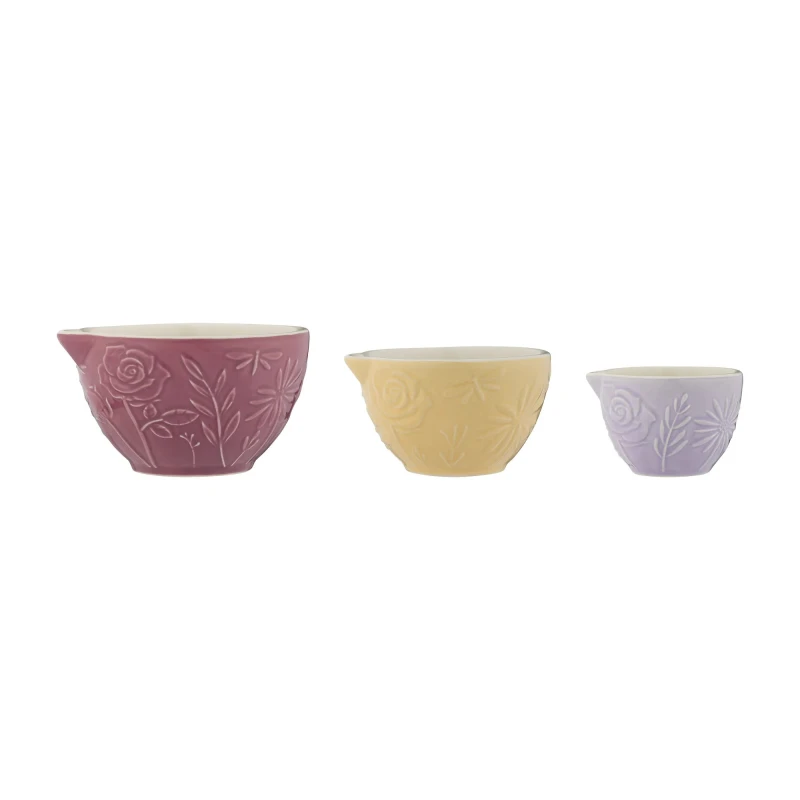 Image of Mason Cash 3 Piece In The Meadow Measuring Cups Multi-Coloured ONE SIZE