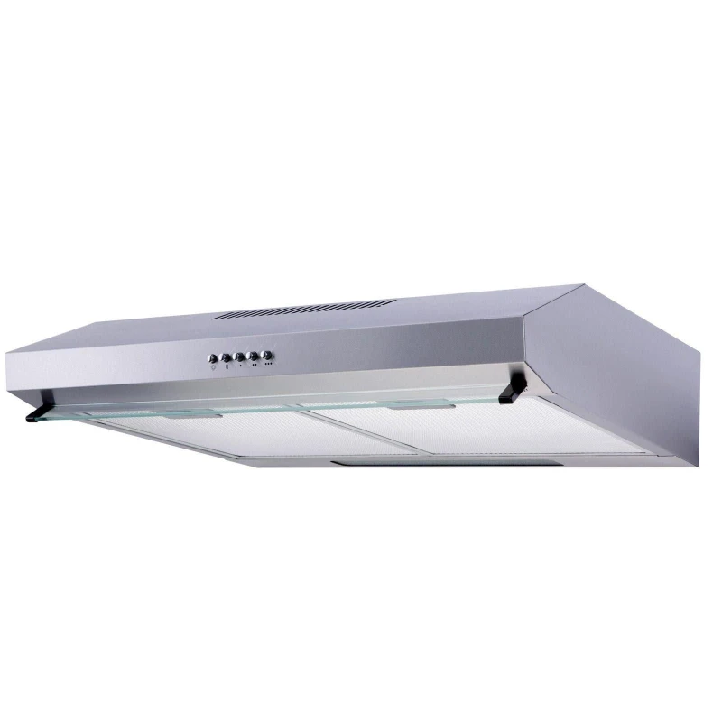 Image of SIA 60cm Stainless Steel Visor Cooker Hood Kitchen Extractor Fan - VSR60SS Silver