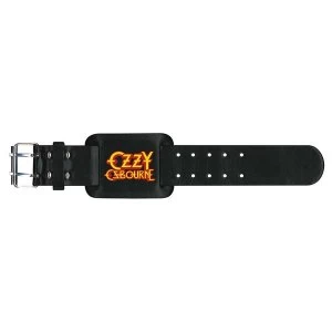 Image of Ozzy Osbourne - Logo Leather Wrist Strap