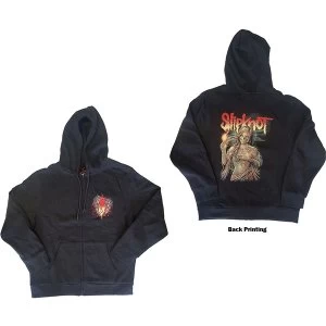 Image of Slipknot - Burn Me Away Unisex Medium Hoodie - Grey