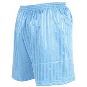 Image of Precision Striped Continental Football Shorts 30-32" Sky Blue