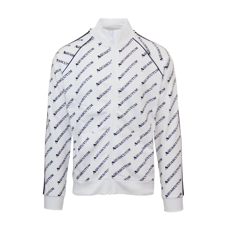 Image of Aquascutum Mens Hooded Sweat Pull Over Hoodie White male Small