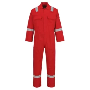 Image of Biz Weld Mens Iona Flame Resistant Coverall Red Extra Large 32"