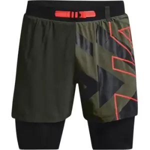 Image of Under Armour Run AW Shorts Mens - Green