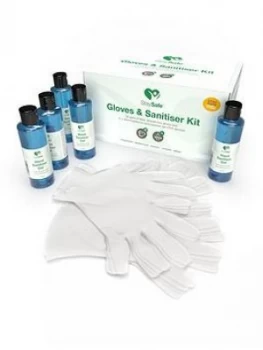 Image of Stay Safe Sanitising + Disposable Gloves Set