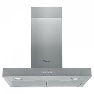 Image of Indesit IHBS65LMX 60cm Flat Chimney Cooker Hood