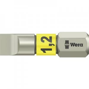 Image of Wera 3800/1 TS 1,2 X 6,5 X 25 MM Slot drive bit 6.5mm Stainless steel D 6.3
