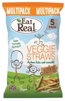 Image of Eat Real Kiddies Veggie Straws Multipack