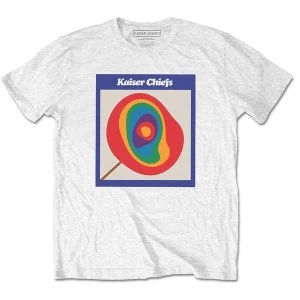 Image of Kaiser Chiefs - Lollipop Unisex Medium T-Shirt - White