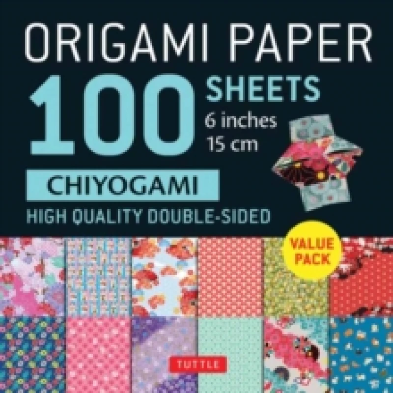 Image of Origami Paper 100 Sheets Chiyogami 6 (15 cm). Notebook / blank book. By Tuttle Studio" Books