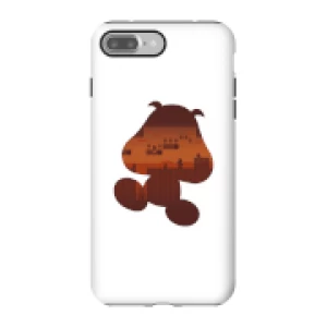 Image of Nintendo Super Mario Goomba Silhouette Phone Case - iPhone 7 Plus - Tough Case - Gloss