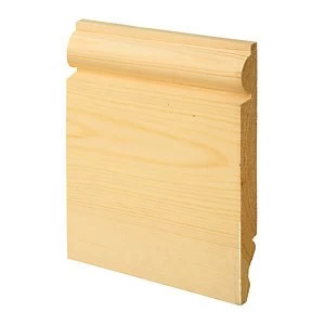Image of Wickes Dual Purpose TorusOgee Pine Skirting 19 x 167 x 2400mm