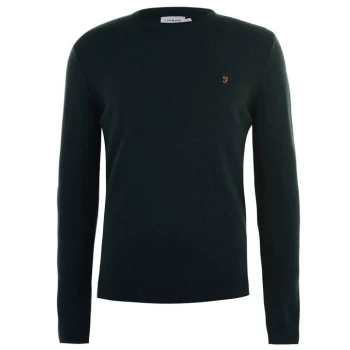 Image of Farah Rosecroft Knitwear Jumper - Emerald 350