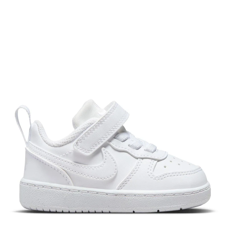 Image of Nike Court Borough Low 2 Baby/Toddler Shoe White/White male C8 (25.5)