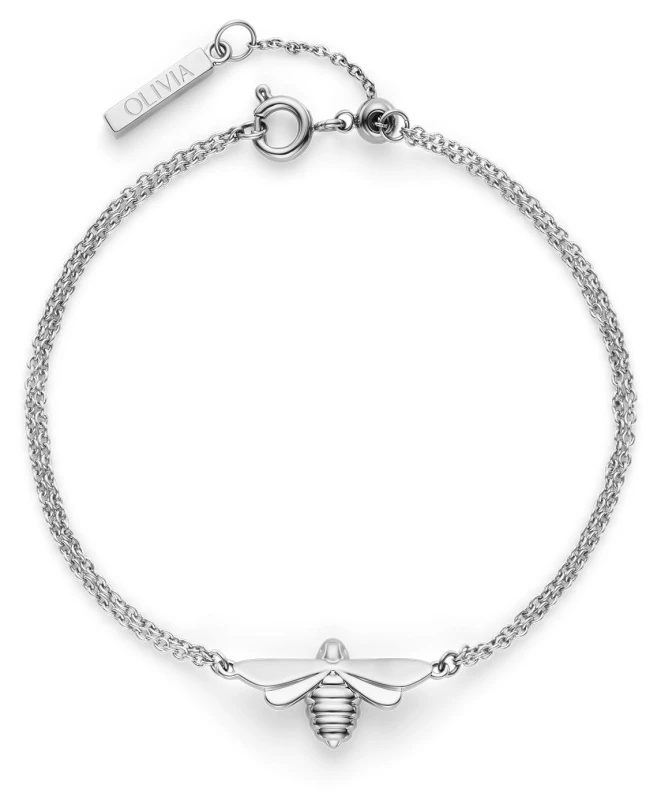 Image of Olivia Burton 24100476 Signature Honey Bee Silver Tone Jewellery