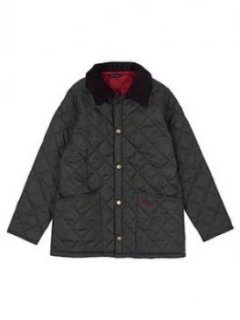 Image of Barbour Boys Liddesdale Quilt Jacket - Olive