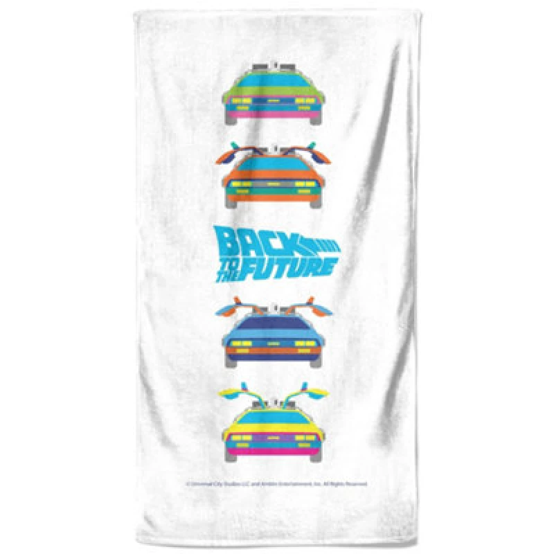 Image of Zavvi Back To The Future Car Print Beach Towel